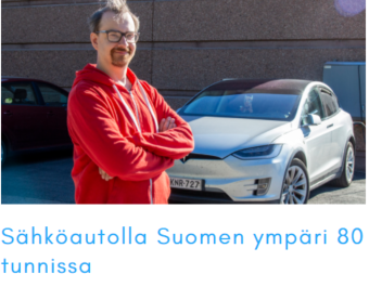 Sähköautolla Suomen ympäri 80 tunnissa